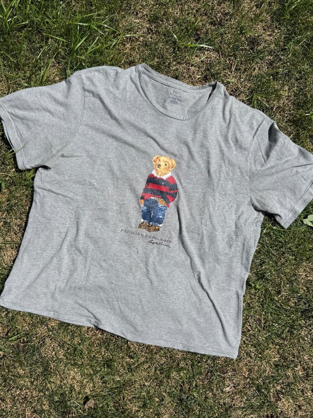 Polo Ralph Lauren - Vintage Polo Bear Shirt (Men's) - Gray